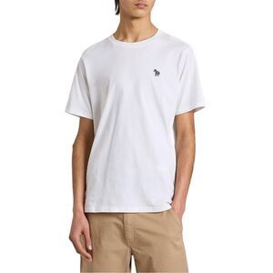 Paul Smith Mens Embroidered Motif Cotton T-Shirt / White